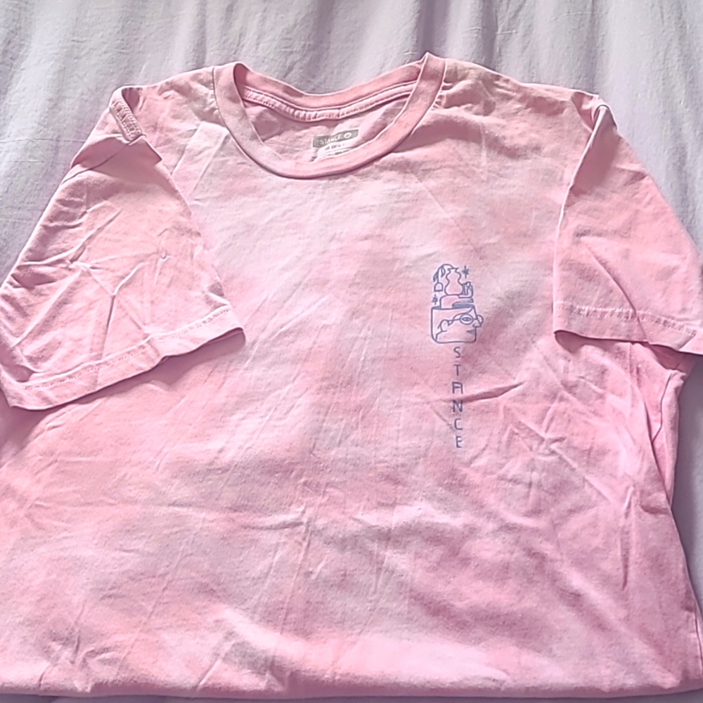 Stance pink graphic tshirt size M